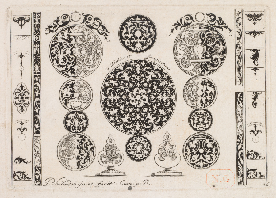 # 6 from " Livre second essais de gravjre " second book of Engraved Designs