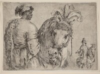 A Black Man Feeding a Horse