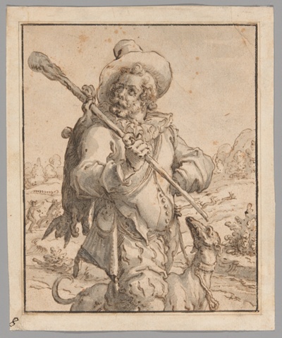 A Huntsman with a Dead Hare and a Dog (Study for "Terra")