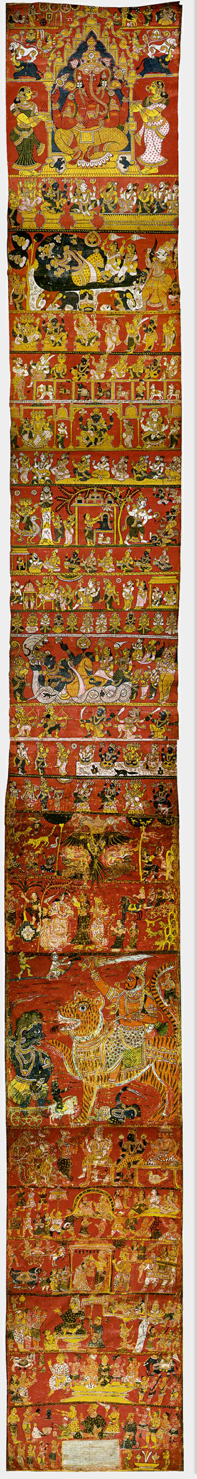 A Narrative Scroll from Andhra Pradesh