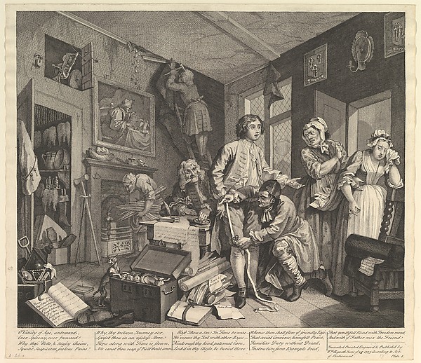A Rake's Progress, Plate 1