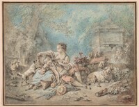 A Shepherd and a Shepherdess Resting