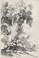 A Towering Tree with Travelers