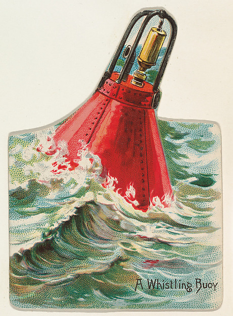 A Whistling Buoy, from the Lighthouses series (N119) issued by Duke Sons & Co. to promote Honest Long Cut Tobacco