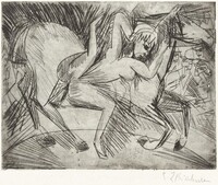 Acrobat on a Horse (Voltigeuse zu Pferd)
