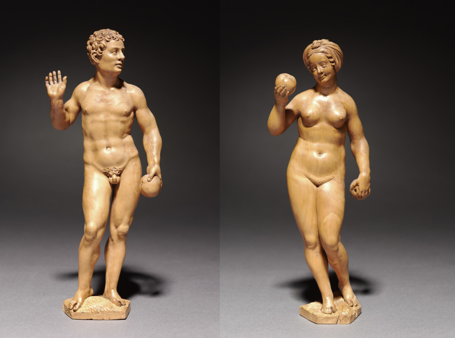 Adam and Eve (pair of statuettes)
