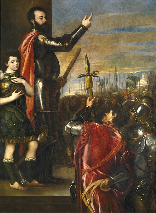 Alfonso d'Avalos Addressing his Troops