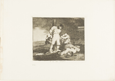 And there's no help for it, plate 15 from The Disasters of War
