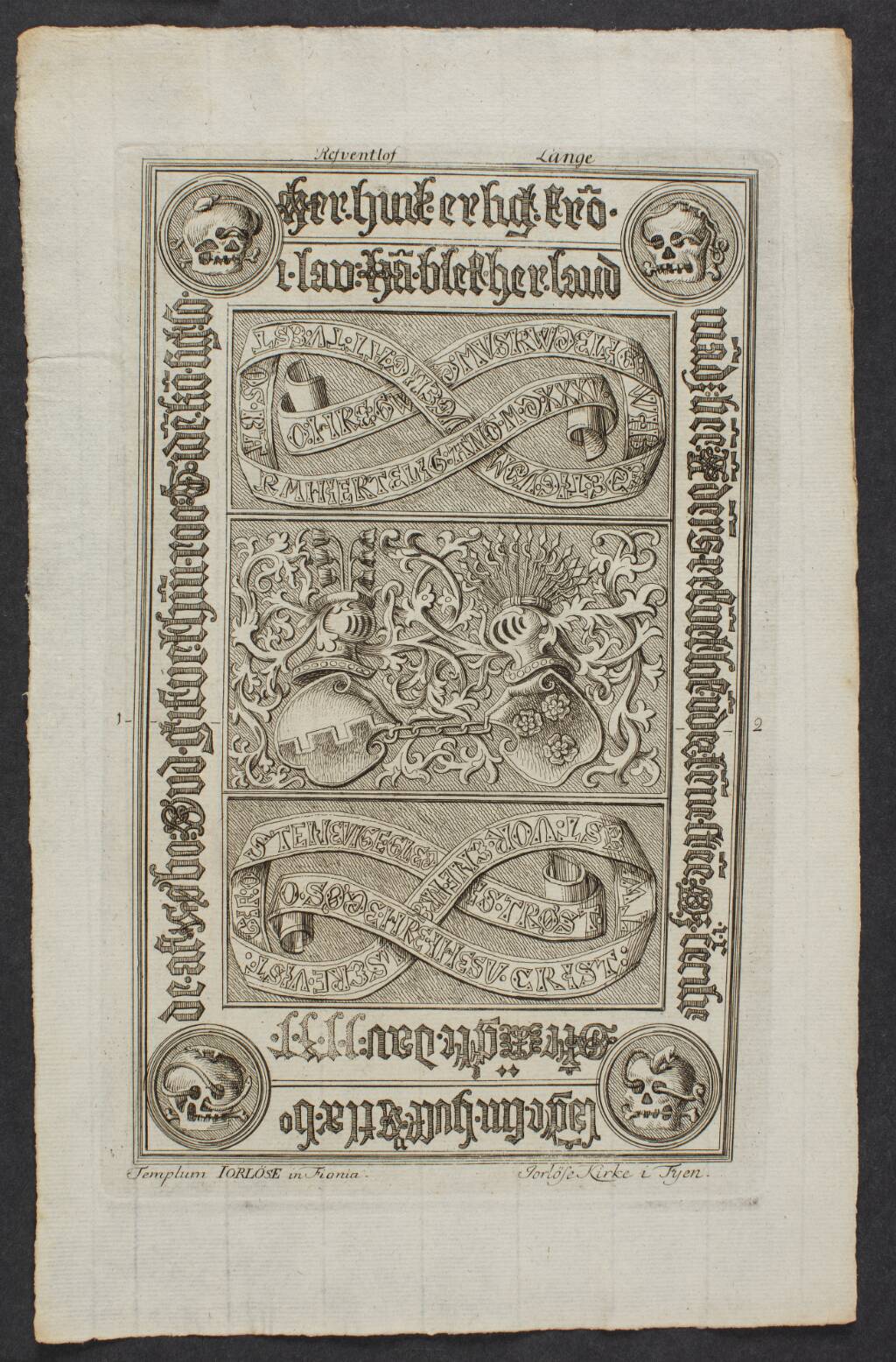 Anders Reventlow og hustrus gravsten