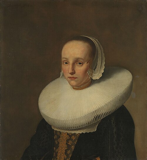 Anna van der Does (1609-50). Wife of Jan de Hooghe