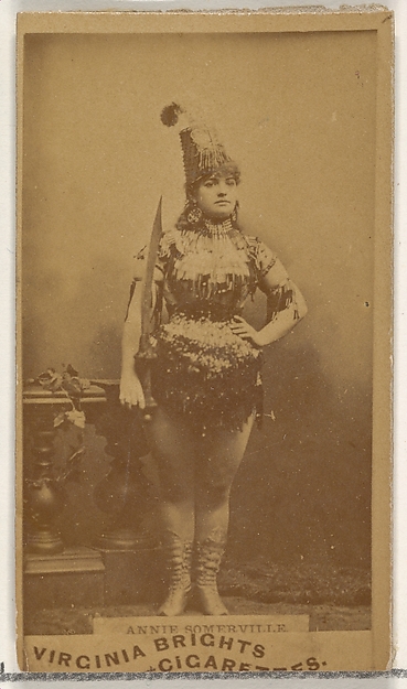 Annie Somerville, from the Actors and Actresses series (N45, Type 1) for Virginia Brights Cigarettes