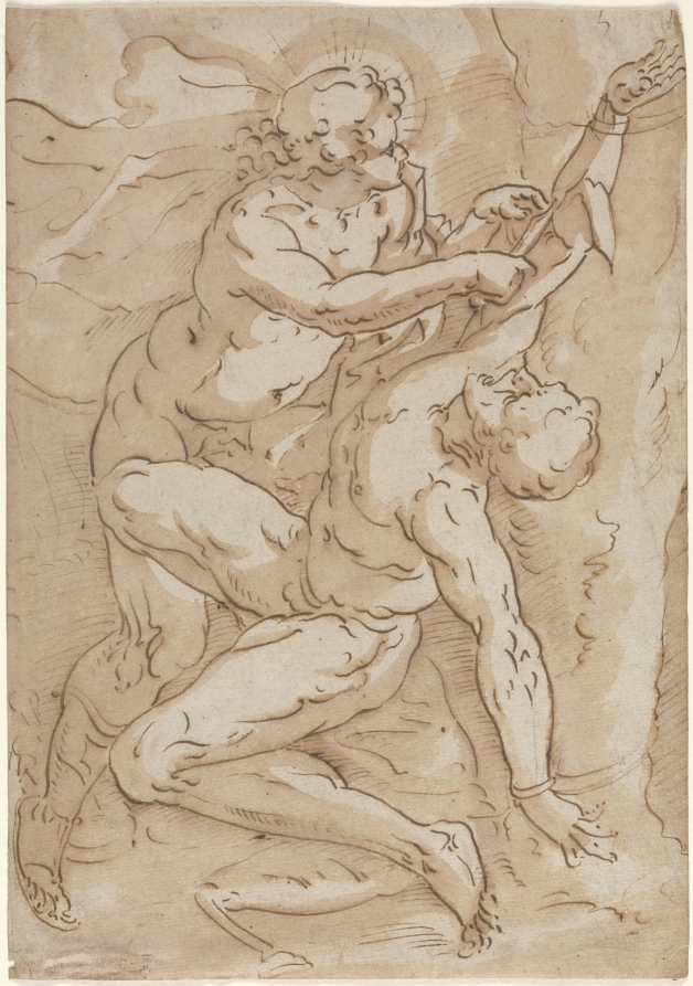 Apollo Flaying Marsyas (recto)