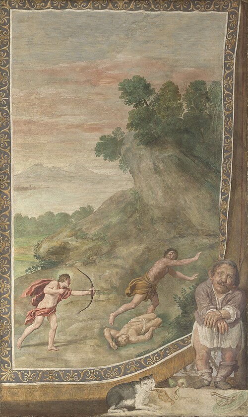 Apollo killing the Cyclops