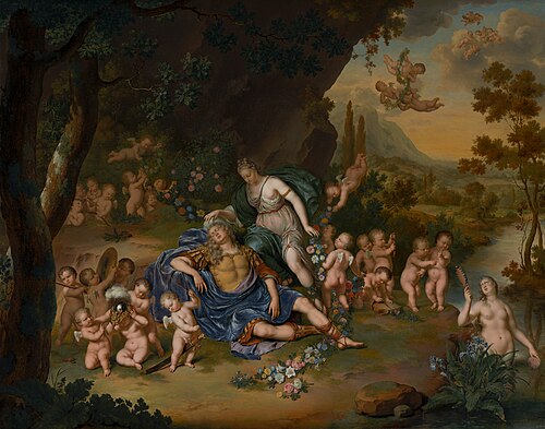 Armida Binding the Sleeping Rinaldo with Flowers