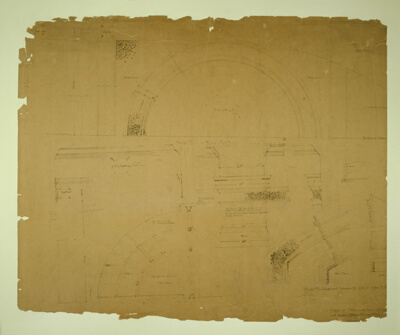 Auditorium Building, Chicago, Illinois, Plaster Details for Retiring Rooms