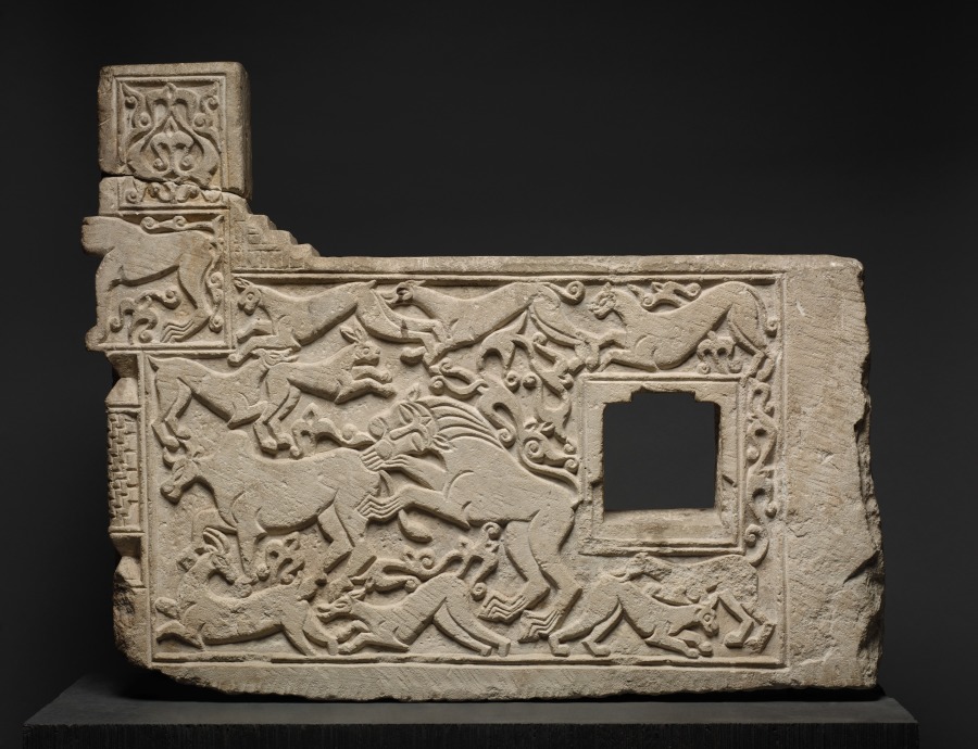 Balustrade Fragment with Animals from the residence of Hajji Hasan ibn Ibrahim ibn Muhammad