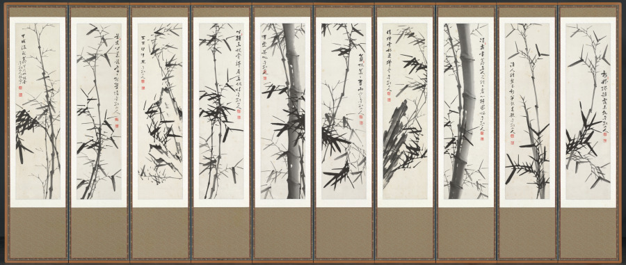 Bamboos in Wind