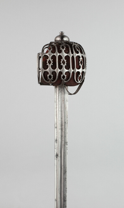 Basket-Hilted Broadsword with Scabbard (Claymore)