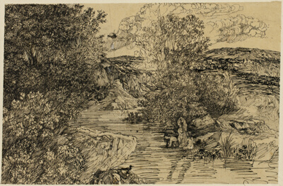Bathers in a Brook