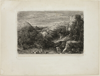Bathers in a Mountain Pool