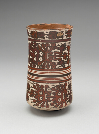 Beaker Depicting Costumed Ritual Performers