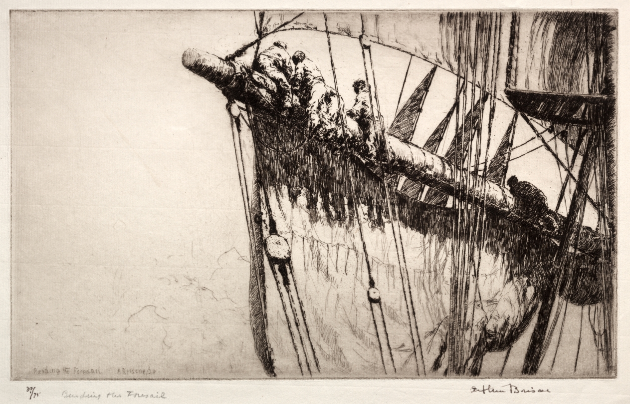 Bending the Foresail
