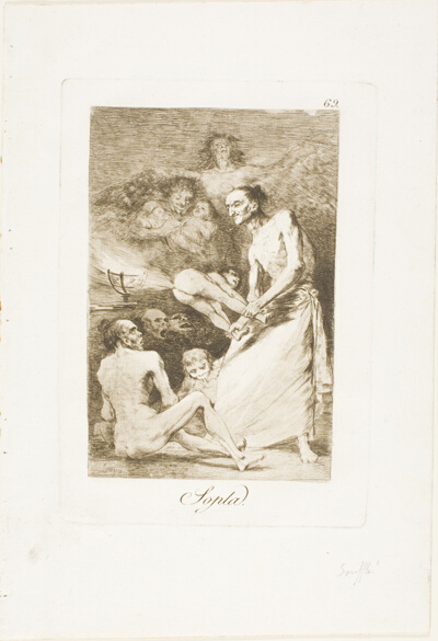 Blow, plate 69 from Los Caprichos