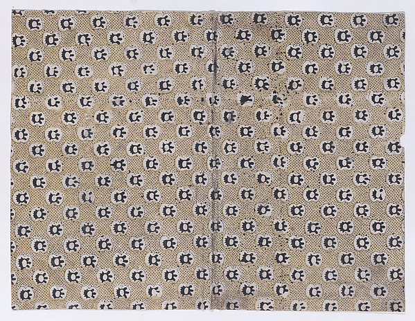 Book cover with overall dot and abstract pattern