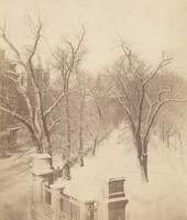 Boston Common Snow Scene