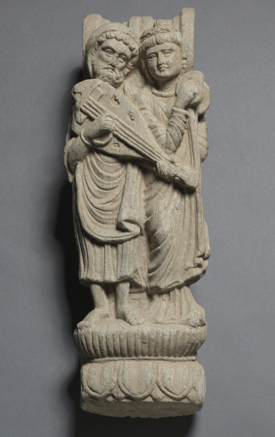 Bracket with Two Musicians