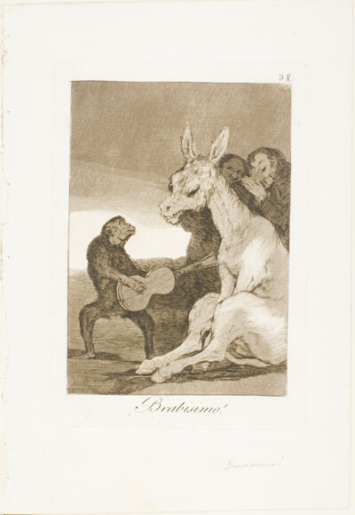 Bravo!, plate 38 from Los Caprichos