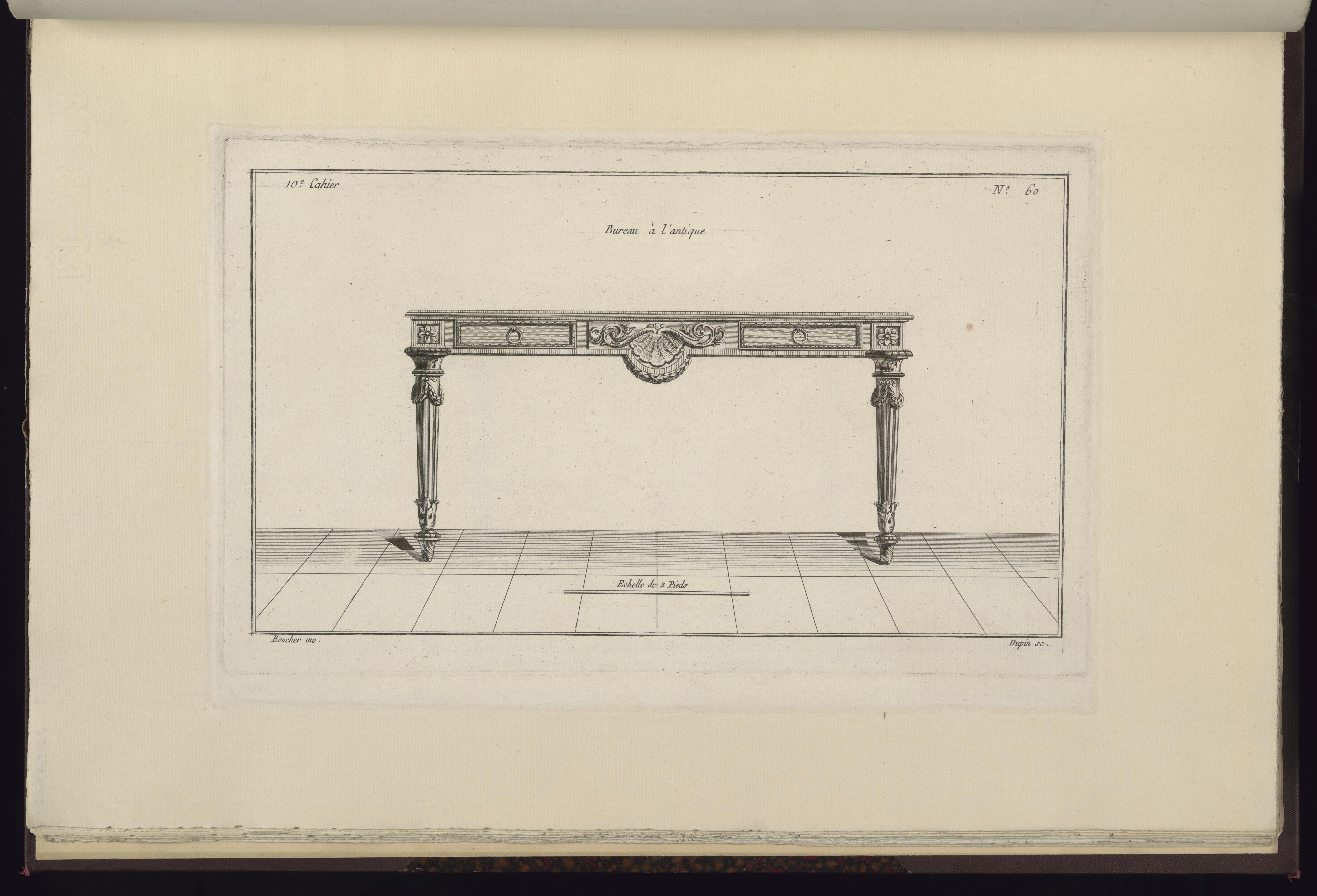 Bureau à l'antique