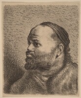 Bust of a Man with Thick Lips