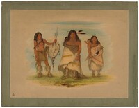 Camanchee Chief, His Wife, and a Warrior