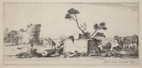 Campagna Scene with Artist Sketching