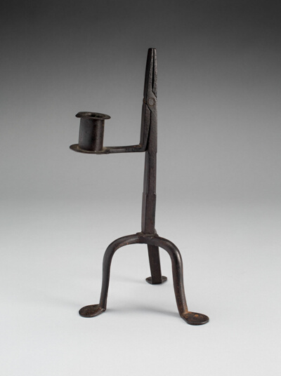Candlestick and Rushlight Holder