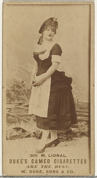 Card Number 309, M. Lional, from the Actors and Actresses series (N145-5) issued by Duke Sons & Co. to promote Cameo Cigarettes