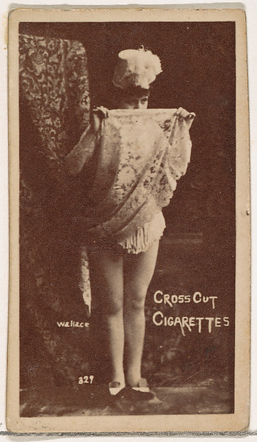 Card Number 329, Wallace, from the Actors and Actresses series (N145-1) issued by Duke Sons & Co. to promote Cross Cut Cigarettes
