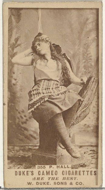 Card Number 355, Pauline Hall, from the Actors and Actresses series (N145-5) issued by Duke Sons & Co. to promote Cameo Cigarettes