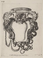 Cartouche Flanked by Dragons