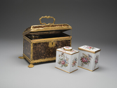 Casket Containing a Sugar Box and Two Tea Caddies