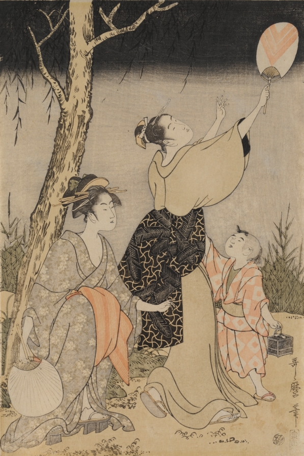 Catching Fireflies Beneath a Willow Tree (left)
