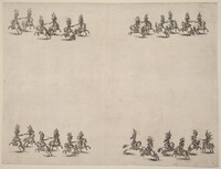 Cavaliers Fighting with Swords