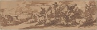 Cavalry Battle near a River