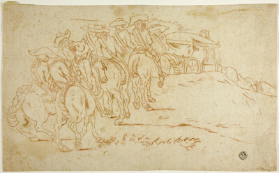 Cavalry Escorting Coach
