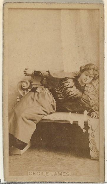 Cecile James, from the Actors and Actresses series (N145-8) issued by Duke Sons & Co. to promote Duke Cigarettes
