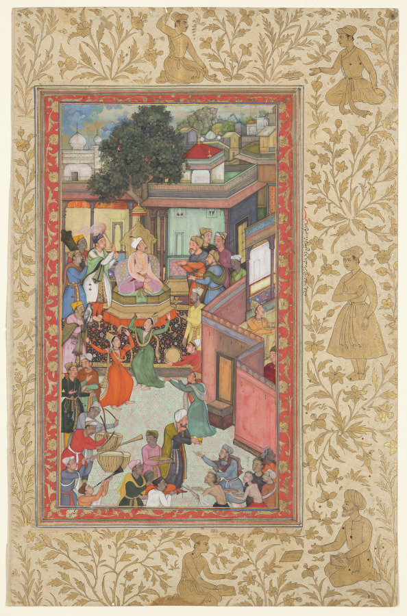 Circumcision ceremony for Akbar’s sons, painting 126 from an Akbar-nama (Book of Akbar) of Abu’l Fazl (Indian, 1551–1602)