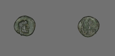 Coin Depicting a Bearded Head
