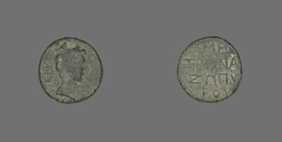Coin Depicting Emperor Augustus
