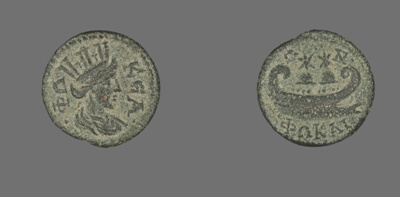 Coin Depicting the Goddess Tyche